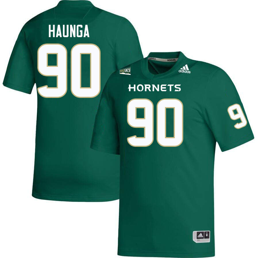 Sacramento State Hornets #90 Pate Haunga College Football Jerseys Stitched Sale-Green